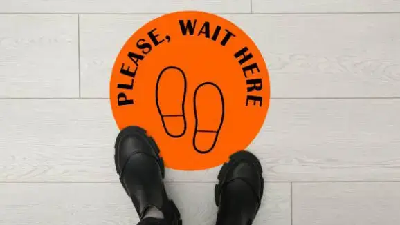 Fussbodenaufkleber